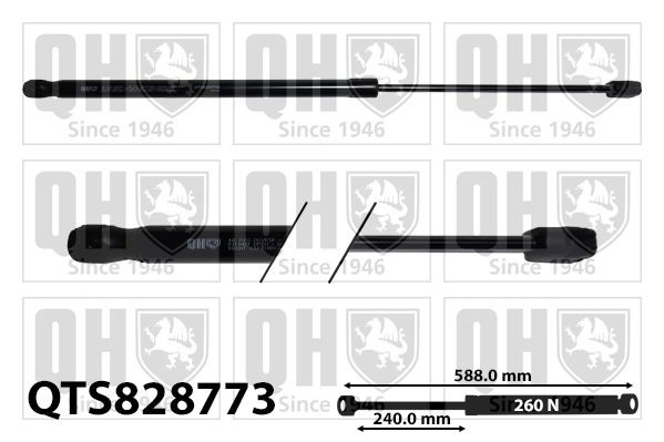 Amortecedor da capota para Volvo XC60 II 246